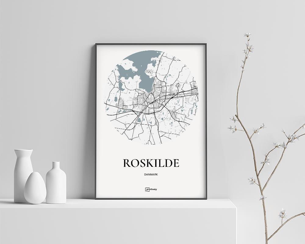 Roskilde bykort plakat