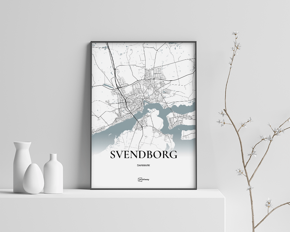 Svendborg bykort plakat