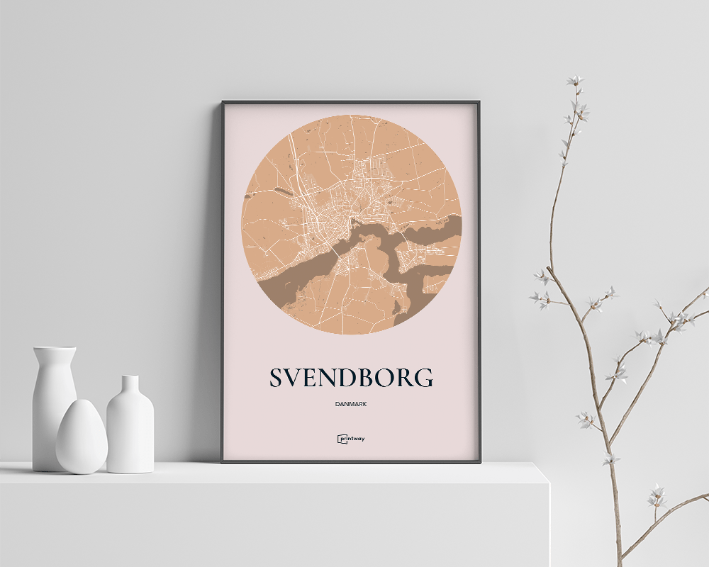 Svendborg bykort plakat