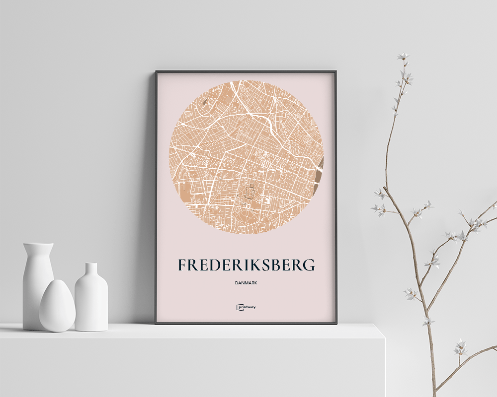 Frederiksberg bykort plakat
