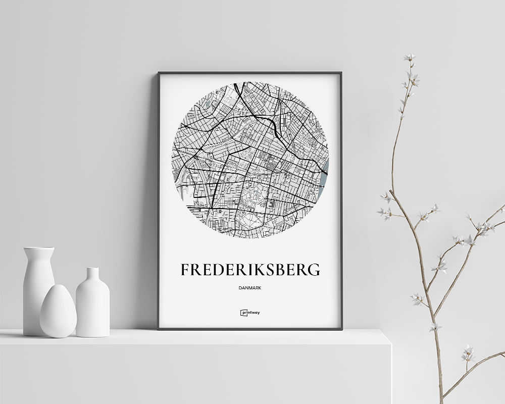 Frederiksberg bykort plakat