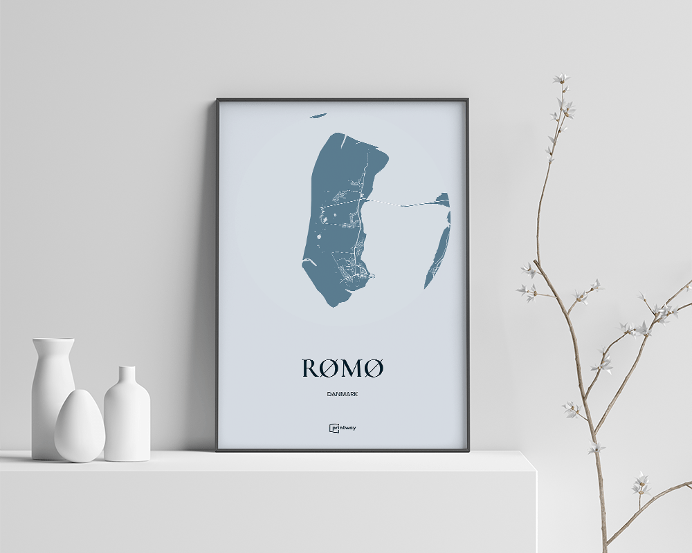 Rømø bykort plakat