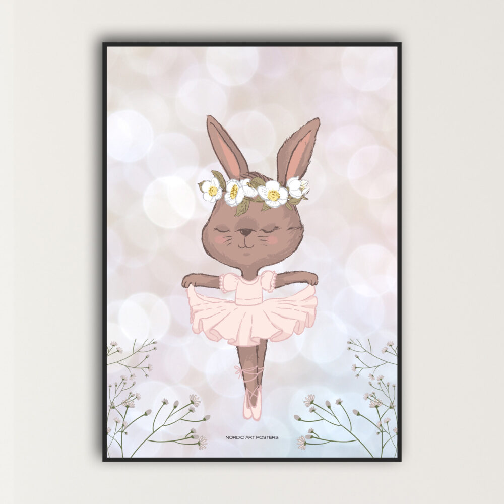 ballerina kaninen - nordisk design plakater 1