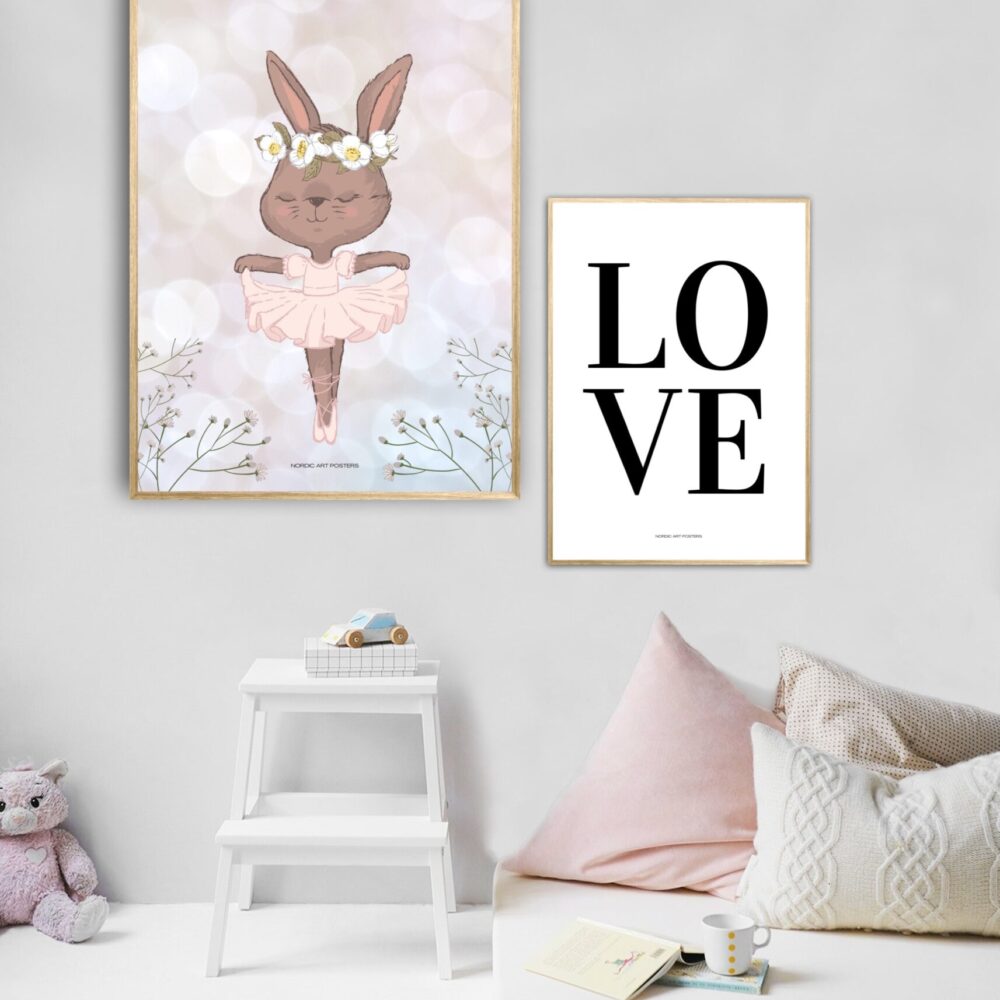 ballerina kaninen - nordisk design plakater 2