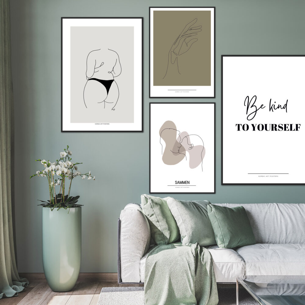 be kind to yourself-2-nordisk design plakater